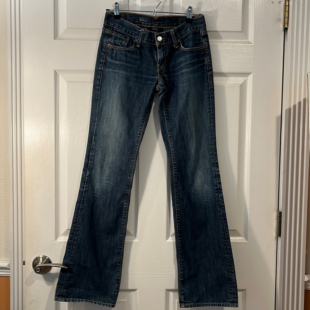 Levi’s Capital Swank low slim boot jeans. Size 26L, 31” inseam